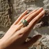Bague Mojito ✦ or jaune, émeraudes et diamants