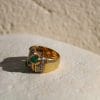 Bague Mojito ✦ or jaune, émeraudes et diamants