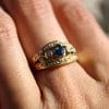Bague Olympe ✦ or jaune, saphir et diamants