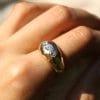 Bague Bérénice ✦ or rose et trio de diamants