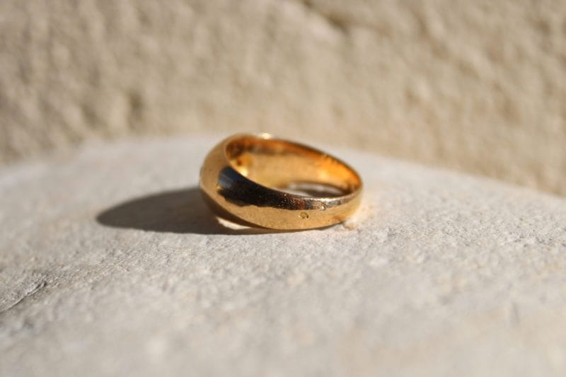 Bague Bérénice ✦ or rose et trio de diamants