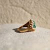 Bague New Delhi ✦ or jaune, turquoises et perles