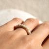 Bague Amanda ✦ or jaune et perles de culture blanches