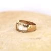 Bague Jasmine ✦ or jaune, nacre et pierres rose & mauve