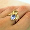 Bague Céleste ✦ or jaune, saphirs bleu & jaune et diamants