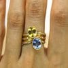 Bague Céleste ✦ or jaune, saphirs bleu & jaune et diamants