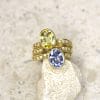Bague Céleste ✦ or jaune, saphirs bleu & jaune et diamants