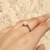 Bague Juliette ✦ or blanc et perle de culture