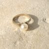 Bague Juliette ✦ or blanc et perle de culture
