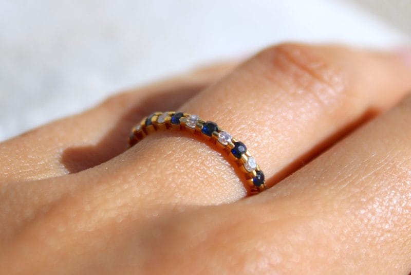 Bague Eléonor ✦ or jaune, saphir et diamants