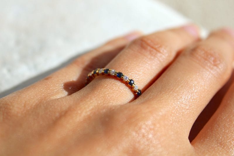 Bague Eléonor ✦ or jaune, saphir et diamants