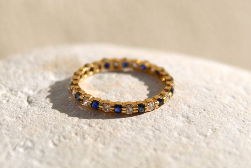 Bague Eléonor ✦ or jaune, saphir et diamants