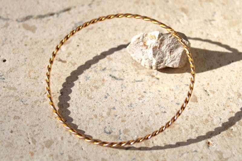 Jonc Thaïs ✦ tressé en or jaune 18 carats