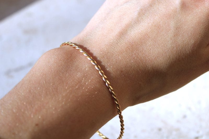 Jonc Thaïs ✦ tressé en or jaune 18 carats