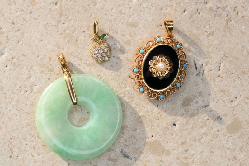 Pendentif Tilia ✦ Jade et or jaune