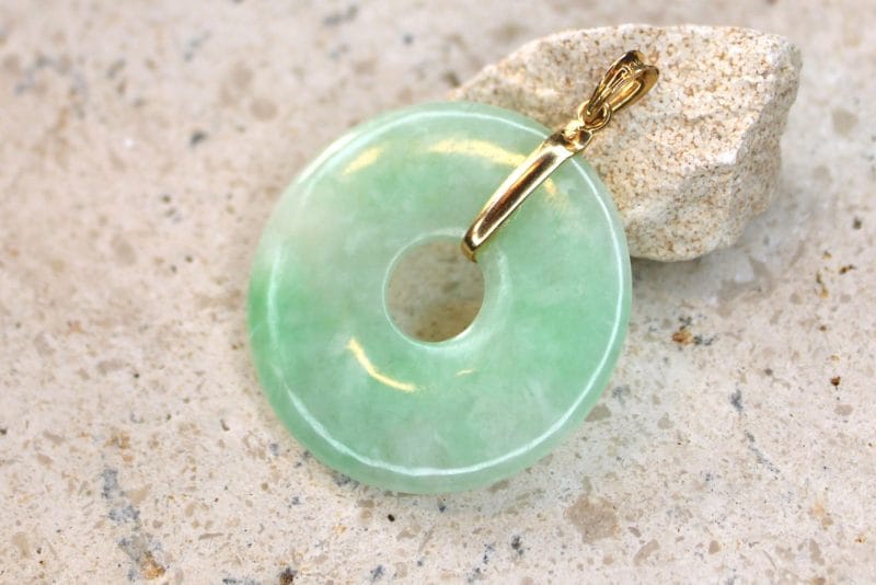 Pendentif Tilia ✦ Jade et or jaune