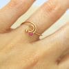 Bague Léa ✦ or jaune 18 carats et rubis