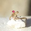Bague Léa ✦ or jaune 18 carats et rubis