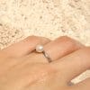 Bague Lisa ✦ or jaune 18 carats et perle de culture