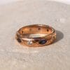 Bague Axel ✦ or rose 18 carats, saphirs et diamants