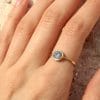 Bague Céline ✦ or jaune 18 carats et pierre bleue